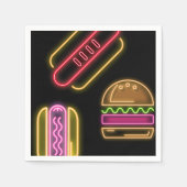 Fast Food Hot Dogs en Hamburger Servet (Voorkant)