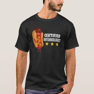 Fast Food Hotdogologist Franks Sause Hotdog T-shirt
