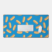 Fast Food Hotdogs Patroon Bureaumat (Keyboard & Muis)