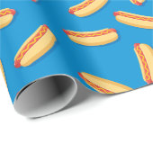 Fast Food Hotdogs Patroon Cadeaupapier (Rol Hoek)