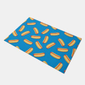 Fast Food Hotdogs Patroon Deurmat (Schuin)