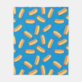 Fast Food Hotdogs Patroon Fleece Deken (Voorkant)