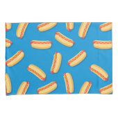 Fast Food Hotdogs Patroon Kussensloop (Voorkant-Rechts)
