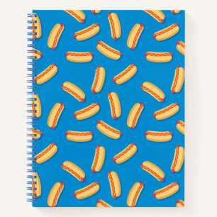 Fast Food Hotdogs Patroon Notitieboek