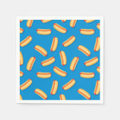 Fast Food Hotdogs Patroon Servet (Voorkant)