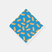 Fast Food Hotdogs Patroon Servet (Hoek)