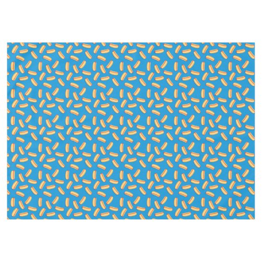 Fast Food Hotdogs Patroon Tafelkleed (Voorkant (Horizontaal))