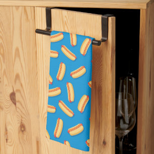 Fast Food Hotdogs Patroon Theedoek