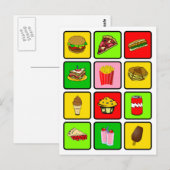 Fast Food Junkie postcard Briefkaart (Voorkant / Achterkant)