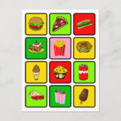 Fast Food Junkie postcard Briefkaart (Voorkant)