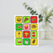 Fast Food Junkie-uitnodiging Kaart (Staand voorkant)