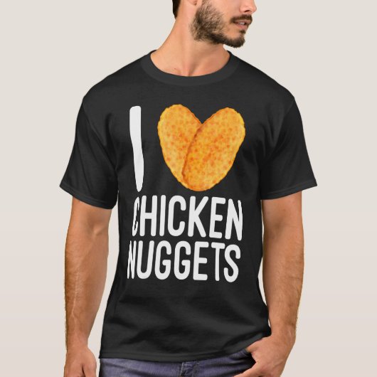 Fast Food Kipnugget T-shirt (Voorkant)