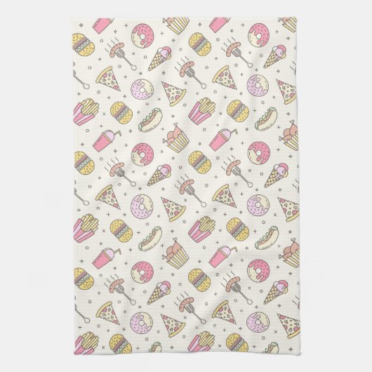 Fast Food Kitchen Towel Theedoek (Verticaal)