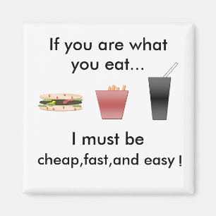fast food koelkast magnet