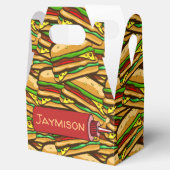 Fast Food Lover Cheese Burger | Gepersonaliseerde Bedankdoosjes (Geopend)