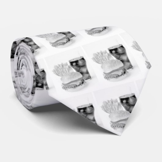 FAST FOOD LOVER'S TIE STROPDAS (Opgerold)