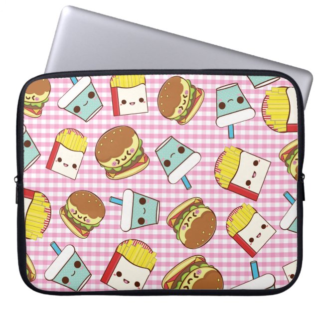 Fast Food Minis Laptop Sleeve (Voorkant)
