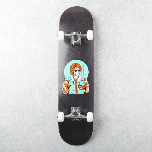 Fast Food Moordenaar Clown Grappig Sticker (Skateboard)