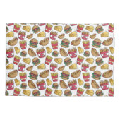 Fast Food Pattern kussenslopen (Achterkant)