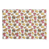 Fast Food Pattern kussenslopen (Voorkant)