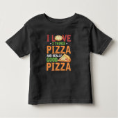 Fast Food Pizza Slice Lover Foodie Kinder Shirts (Voorkant)