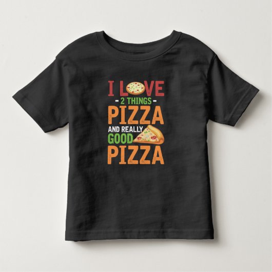 Fast Food Pizza Slice Lover Foodie Kinder Shirts (Voorkant)
