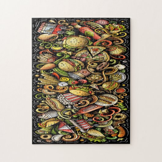 Fast Food Puzzle Legpuzzel (Verticaal)