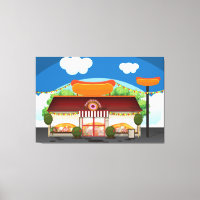 Fast Food Restaurant Cartoon