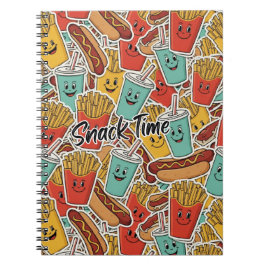 Fast Food-Snack time Pattern  Notitieboek