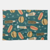 Fast Food Soda Fountain Junk Food Deep Green Theedoek (Horizontaal)