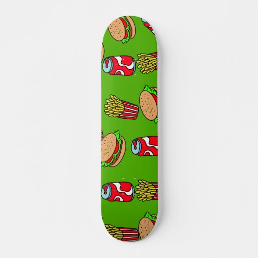 Fast Food Wallpaper Skateboard (Voorkant)