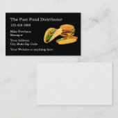 Fast Food Wholesale Distributor Visitekaartje (Voorkant / Achterkant)