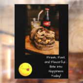 Fast Food Window Cling Raamsticker (Vel 2)