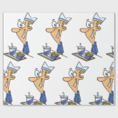 Fast Food Worker Cadeaupapier (Vlak)