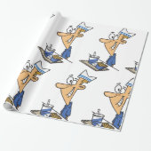 Fast Food Worker Cadeaupapier (Uitgerold)