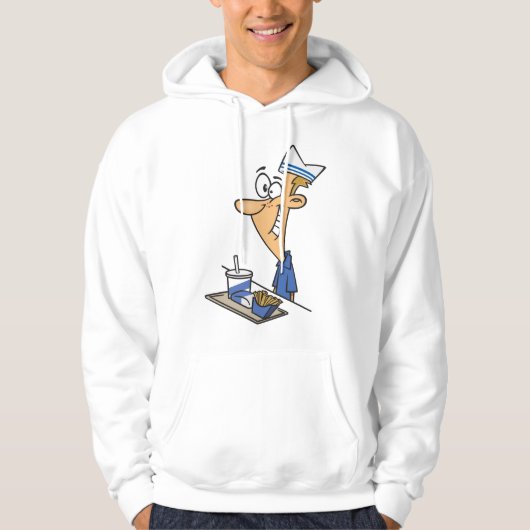 Fast Food Worker Hoodie (Voorkant)