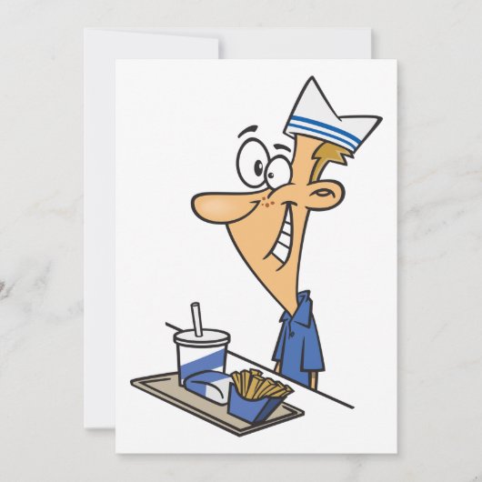 Fast Food Worker Kaart (Voorkant)