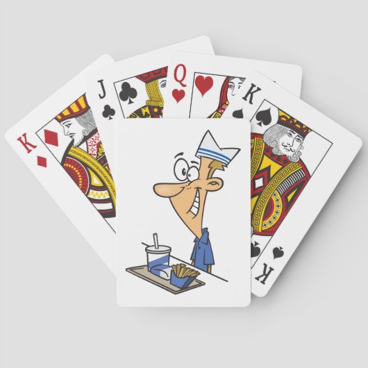 Fast Food Worker Pokerkaarten (Achterkant)