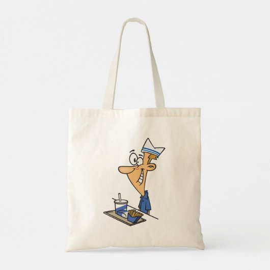 Fast Food Worker Tote Bag (Achterkant)