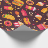 Fast Food Wrapping Paper Cadeaupapier (Hoek)