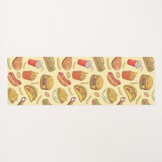 Fast Food Yoga Mat (Achterkant (horizontaal))