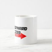 Fast Forward – Bold Red Motivation Quote Design Koffiemok (Center)