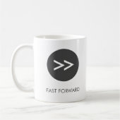 Fast Forward Button Koffiemok (Links)