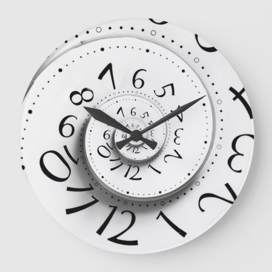 Fast Forward Time Spiral Clock Grote Klok (Voorkant)