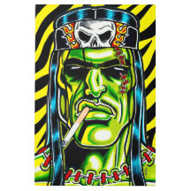 Fast Frankie™/Heavy Metal Monster Metaalprint