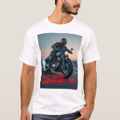 Fast, Fueled, & Questionably Legal – Rebel Biker T-shirt (Voorkant)