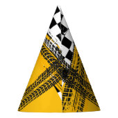 Fast & Fun Race Auto Verjaardagsfeest Feesthoedjes (Achterkant)