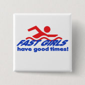 Fast Girls Square Button (Voorkant)