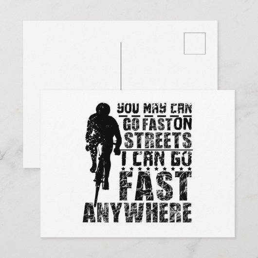 Fast Gravel Bike Briefkaart (Voorkant / Achterkant)