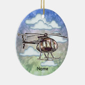 Fast Helicopter  Keramisch Ornament (Rechts)